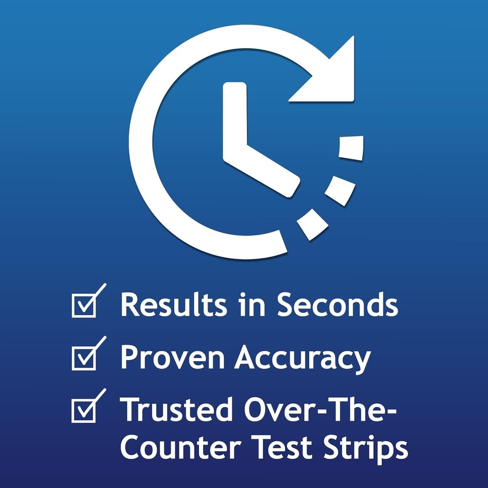 Accurate 70 Count Blood Glucose Strips - Second-Chance Sampling Included