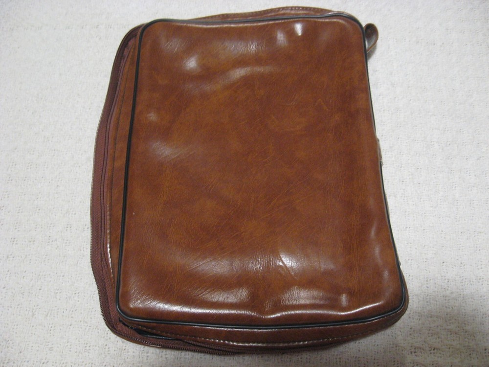 LDS Mormon Brown Soft Faux Leather LARGE 10" x 7" Scripture Book Protector Case