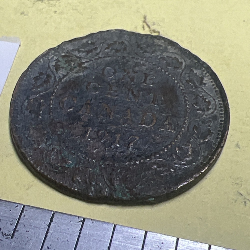 One Cent Canada 1917 Secondary Shape Lot # 51.e2
