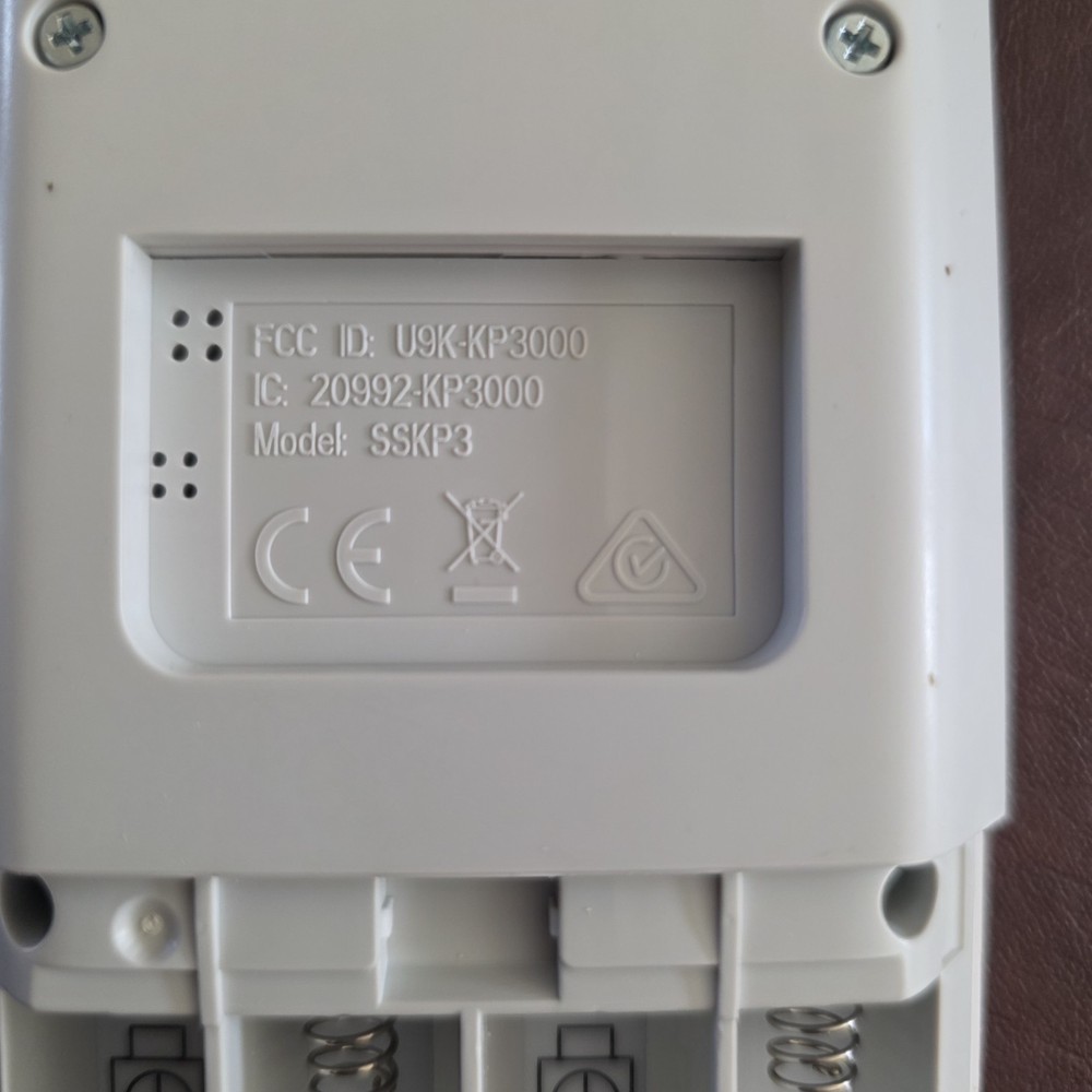 SimpliSafe SSKP3 Wireless Security Keypad White Alpha Numeric Programmable