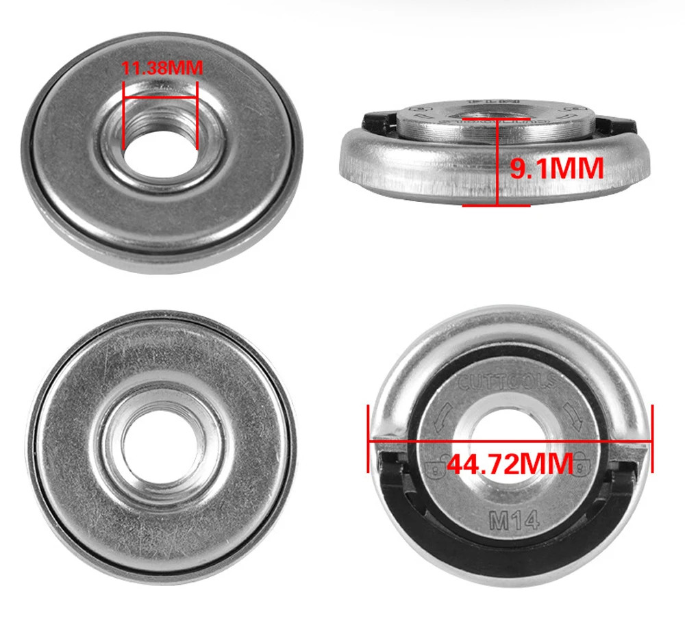 M14 Angle Grinder Quick Release Self-Locking Grinder Pressing Plate Flange Nut