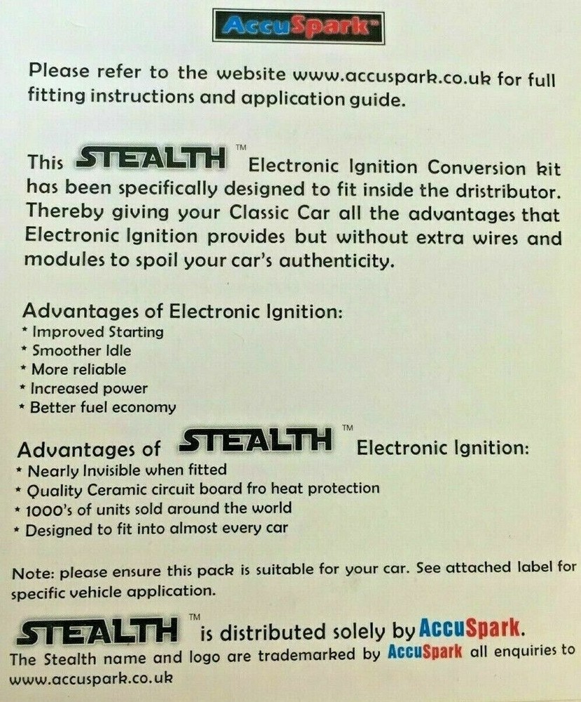 Triumph GT6 AccuSpark® electronic Ignition