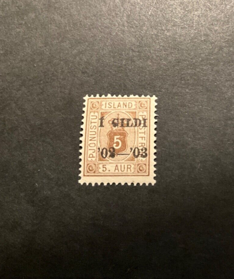 Iceland Scott #022 never hinged