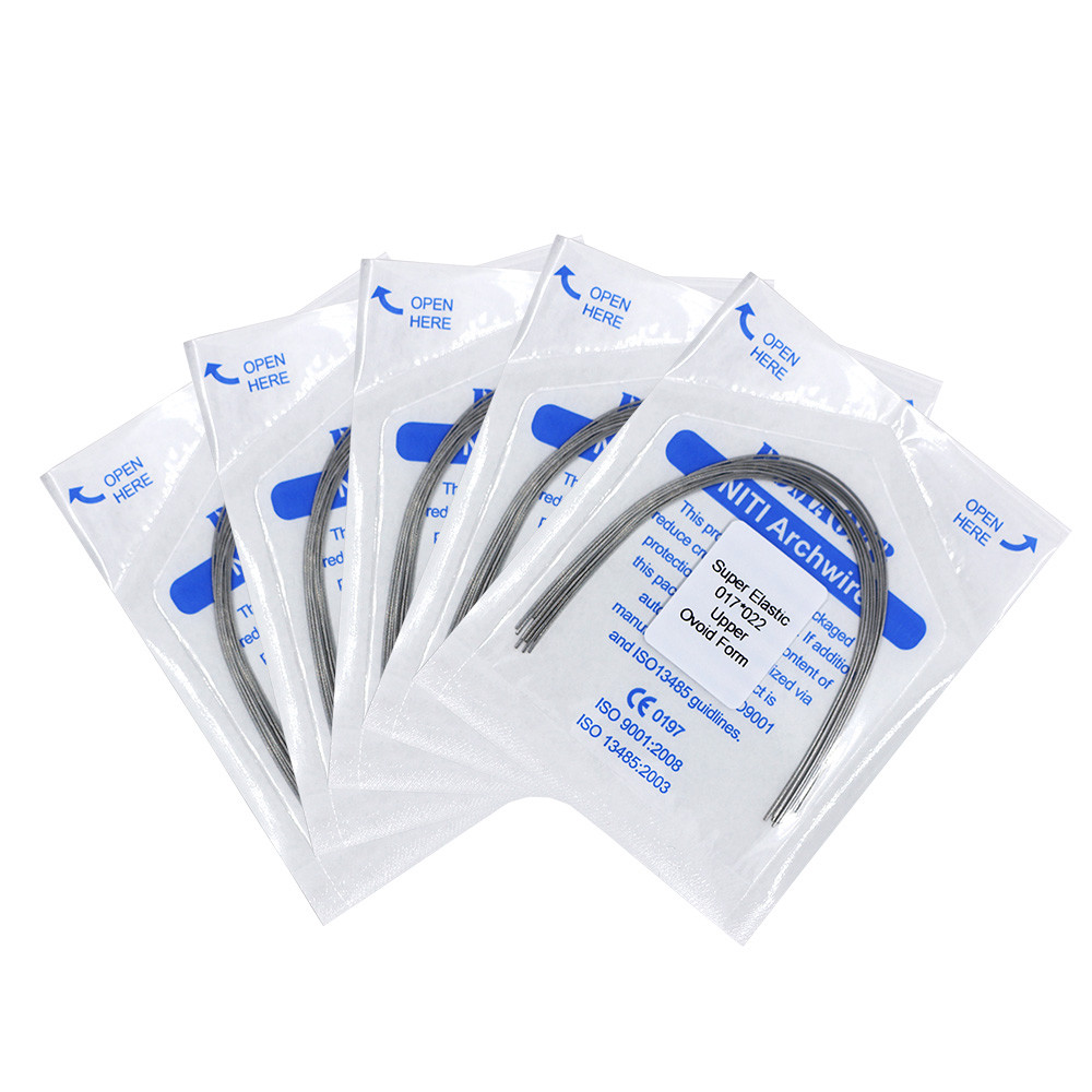 1-200× Dental Orthodontic Super Elastic Niti Rectangular Arch Wire 017×022 Upper