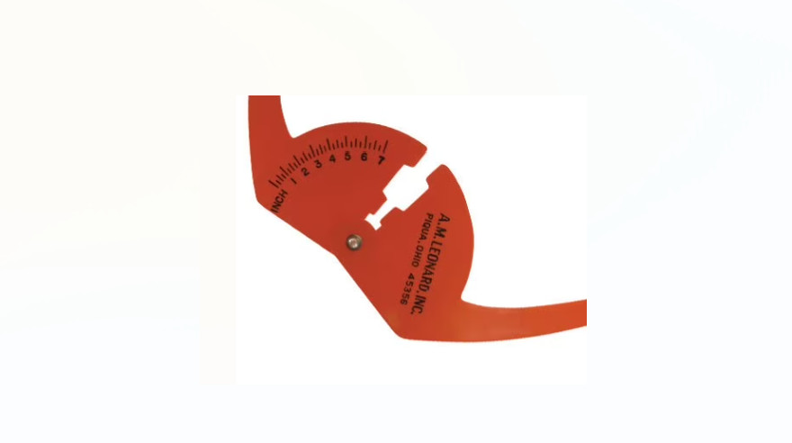 A.M. Leonard Plastic Pocket Caliper