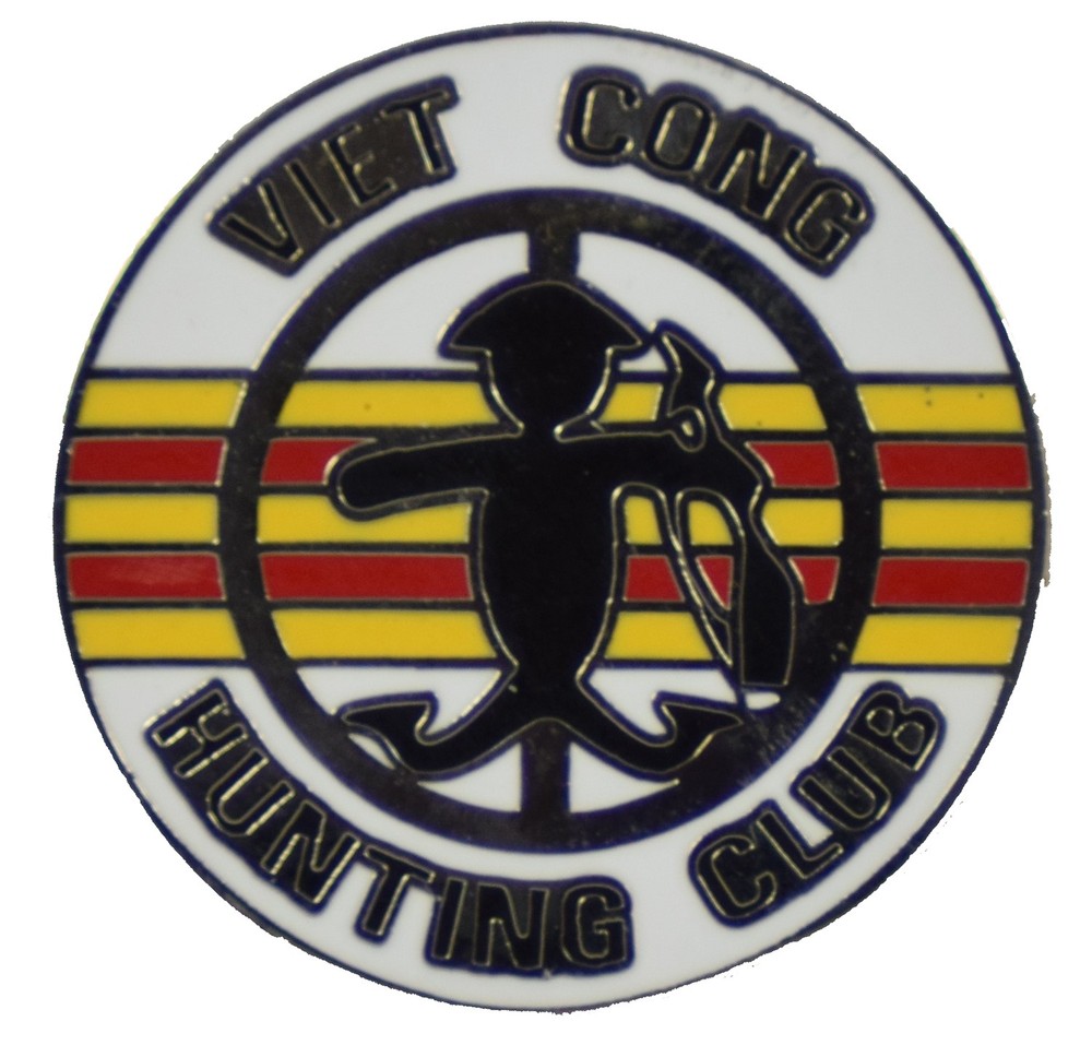 VIET CONG HUNT CLUB HAT PIN