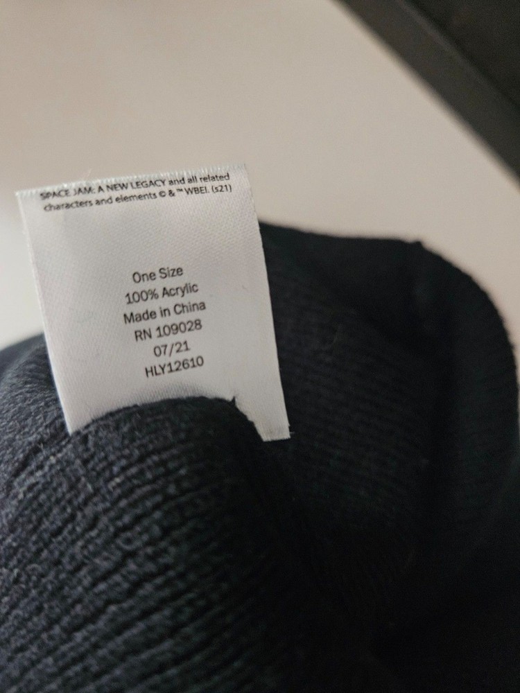 Space Jam Tune squad beanie winter hat black