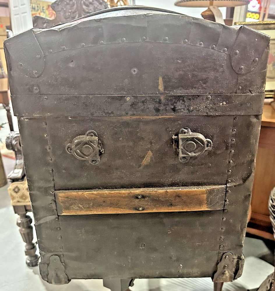 Antique Dome Top Steamer Trunk