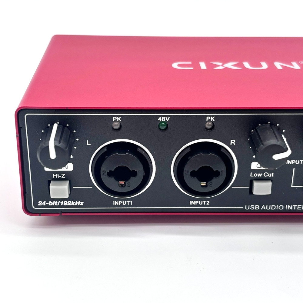 Cixun 2 Channels Low Latency USB Audio Interface: Plug And Play