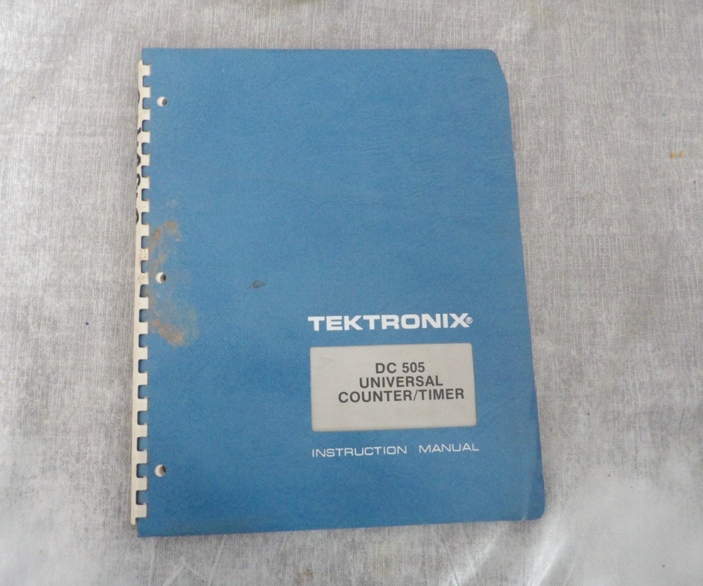 Tektronix  DC505 Universal Counter/Timer Instruction Manual
