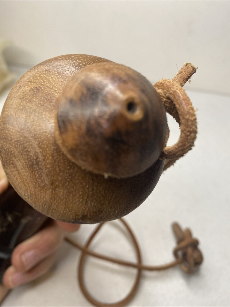 MUZZLE LOADER BLACK POWDER HORN 7” RE-ENACTMENT