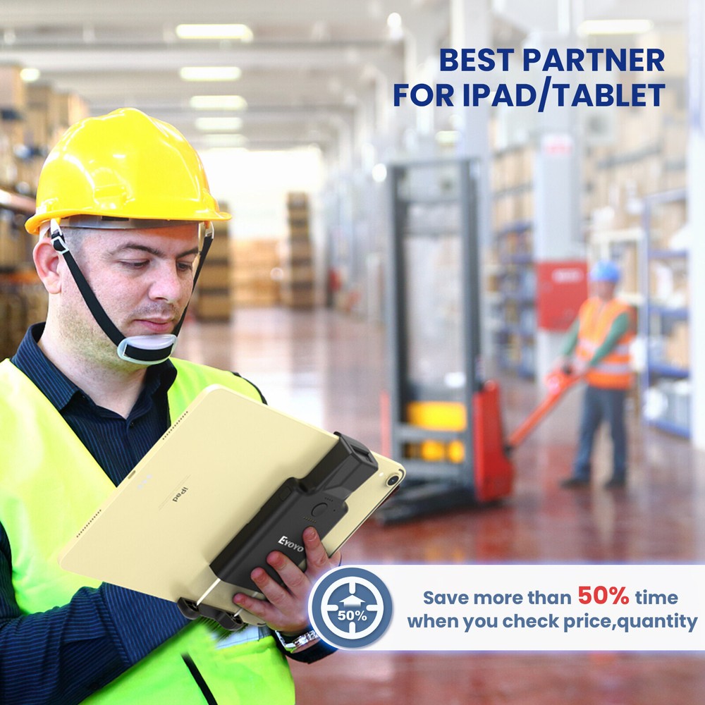 2D Back Clip Bluetooth Barcode Scanner, 3000mAh Battery,Wireless QR Code Scanner