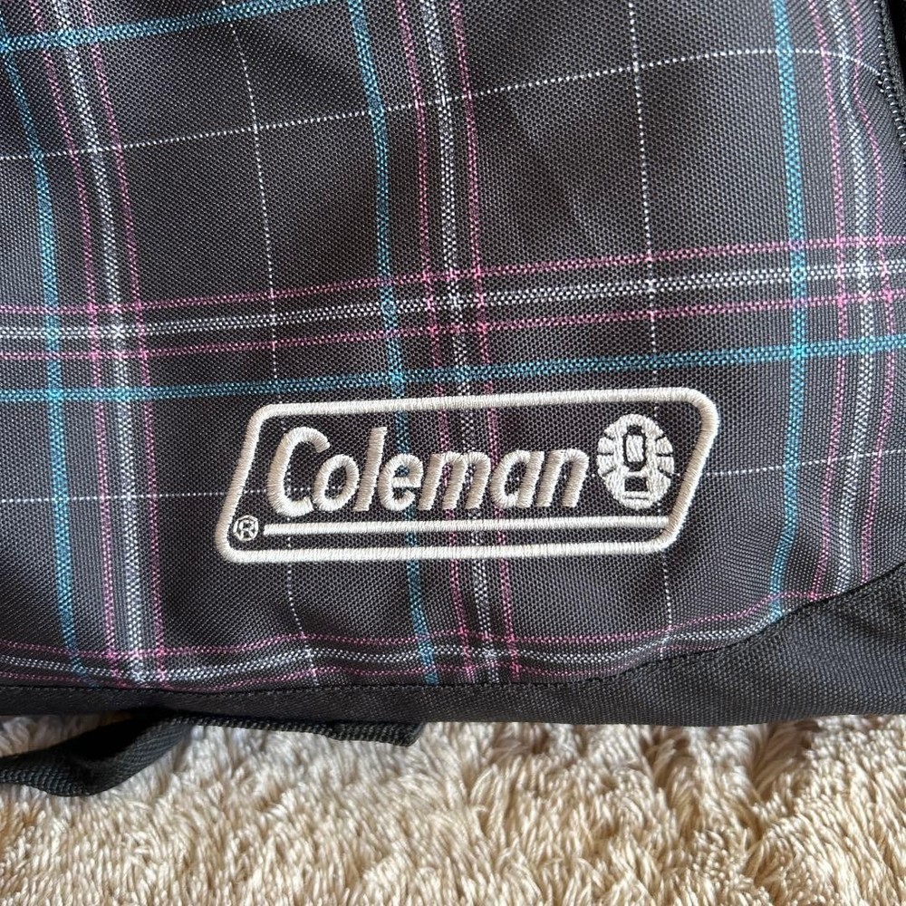 Coleman Duffle Bag, Black / Check Pattern