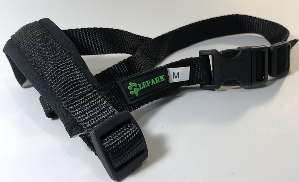 Nylon Dog Muzzle Prevent Biting Barking Chewing Medium Adjustable Loop Pet NEW