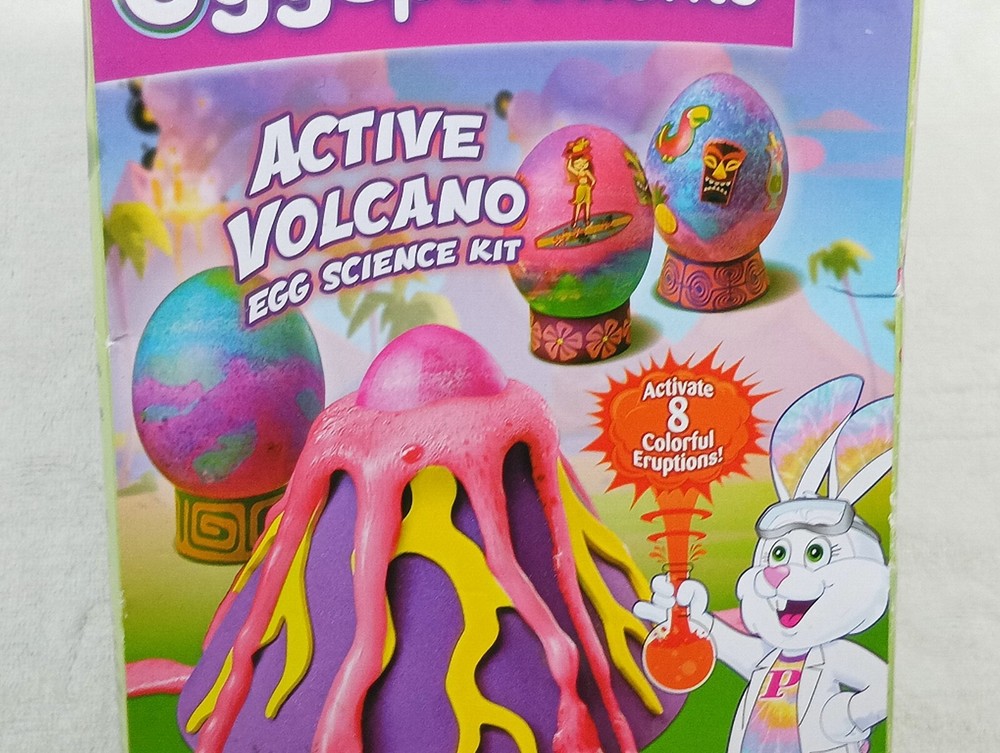 Paas Eggsperiments Active Volcano Egg Dyeing Decorating Kit New
