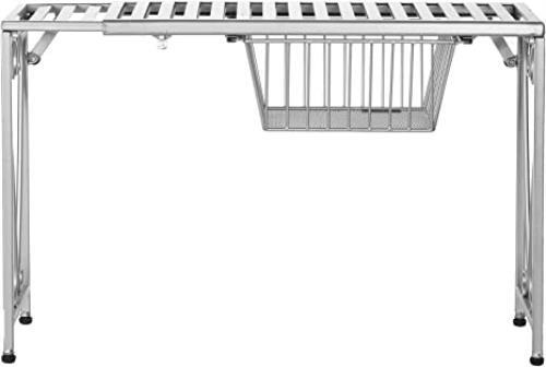 Bathroom Storage Shelf Riser, Metal Over The Sink Shelf Storage Organizer Rack