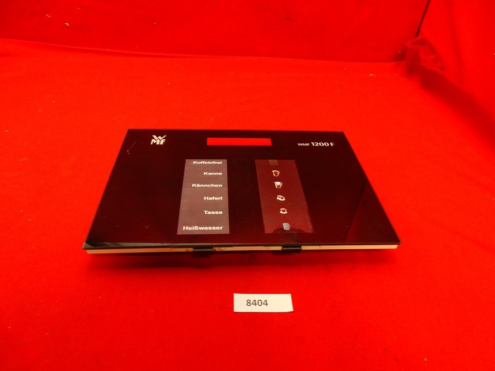 WMF 1200F - Cover Case Front Glass With Control Panel Without Electronics