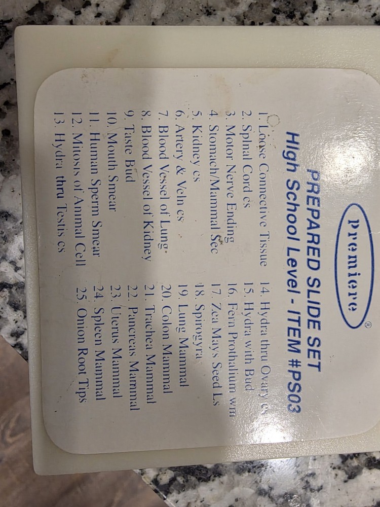 Microscope With Sample Slides