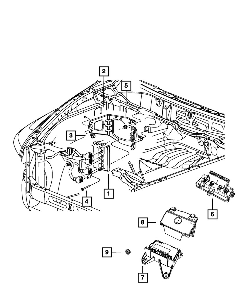 Genuine Mopar Transfer Case Control Module 56029559AG