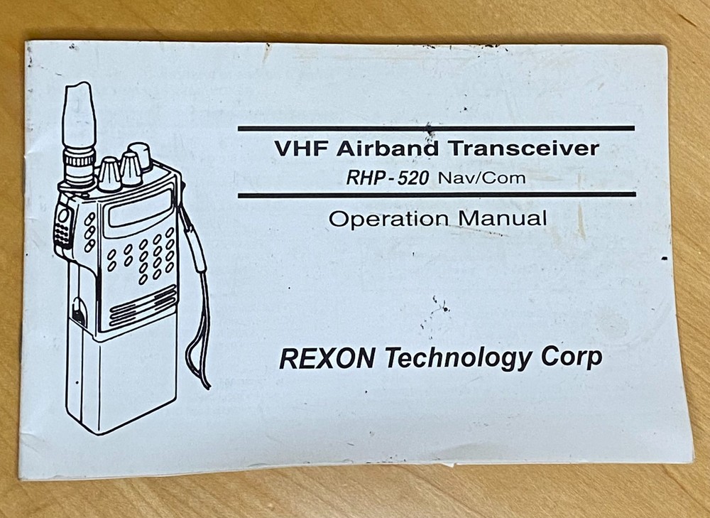 Rexon RHP-520 NAV COM AIRBAND TRANSCEIVER Like New