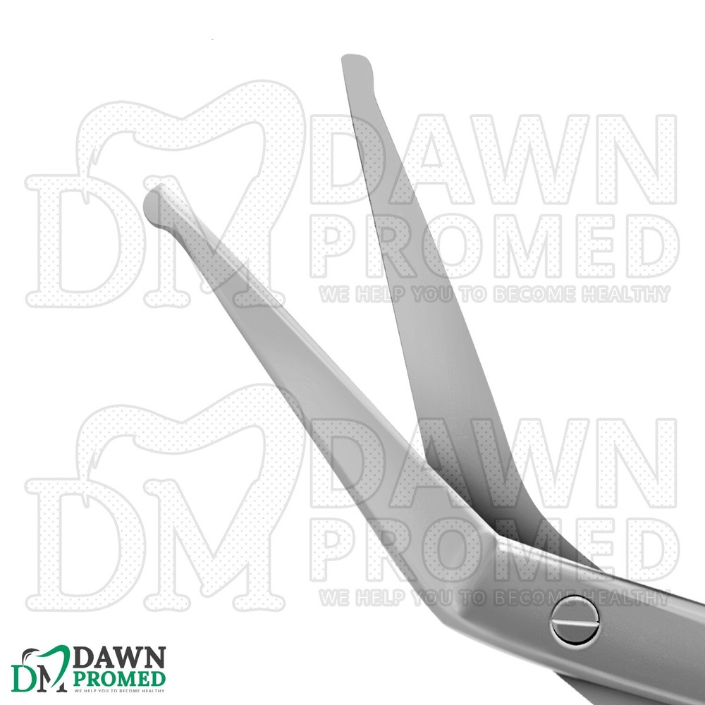 Angular Scissors 4.5" With Safety Tips ENT Plastic Surgical Instrument German Gr