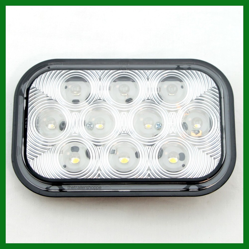 18 LED 3X5 Rectangular White Back up Maxxima Light Reverse M42213