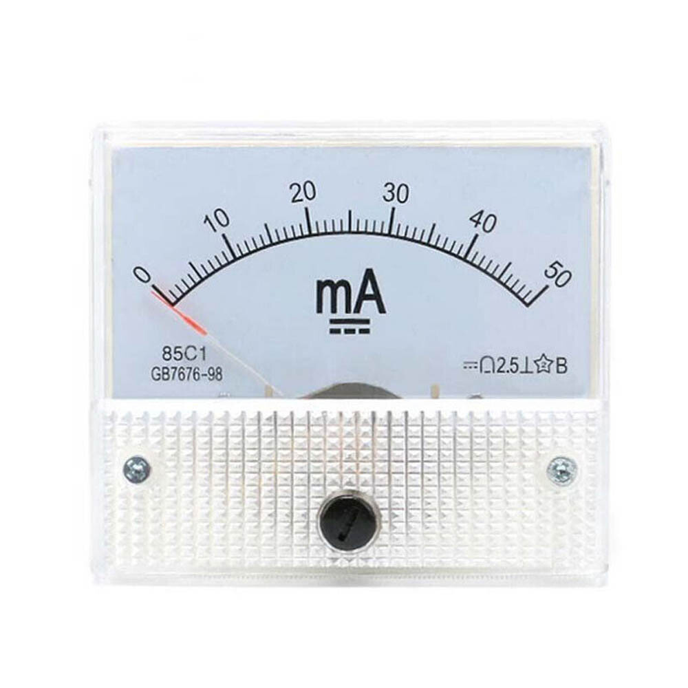 Analog Amp Panel Meter 2-30A 10-50V DC Ammeter Current Voltmeter Voltage 85C1