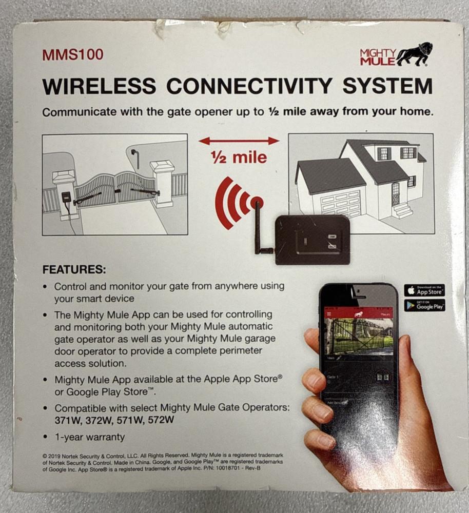 Mighty Mule MMS100 WIRELESS CONNECTIVITY SYSTEM