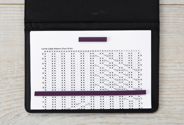 Premium Knitting Chart Keeper Magnetic Pattern Holder Foldable Stand Case