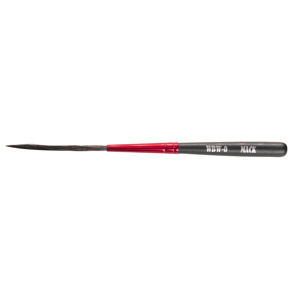 Andrew Mack Wizard Black Widow Scroll Striper Brush Series WBW Size #0,