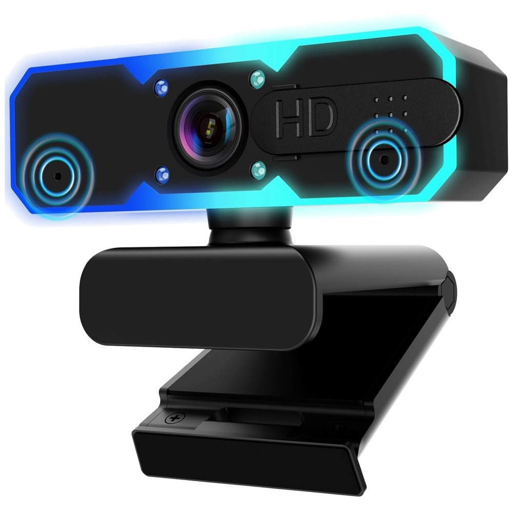 Full HD 1080P Streaming Webcam with Microphone