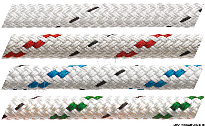 MARLOW Doublebraid solid colour whiite 6 mm
