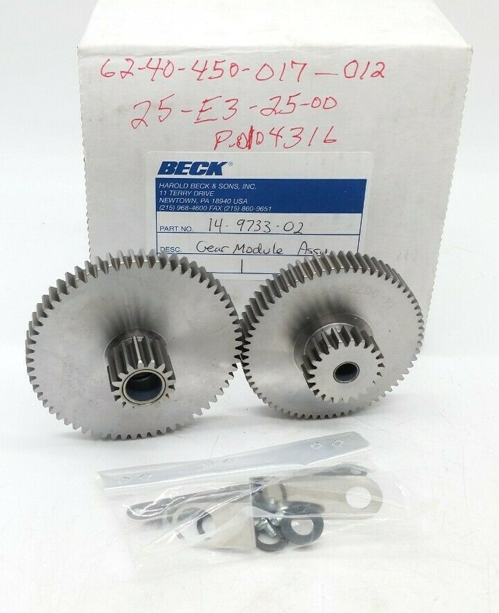 Beck 14-9733-02 Gear Module Assy.