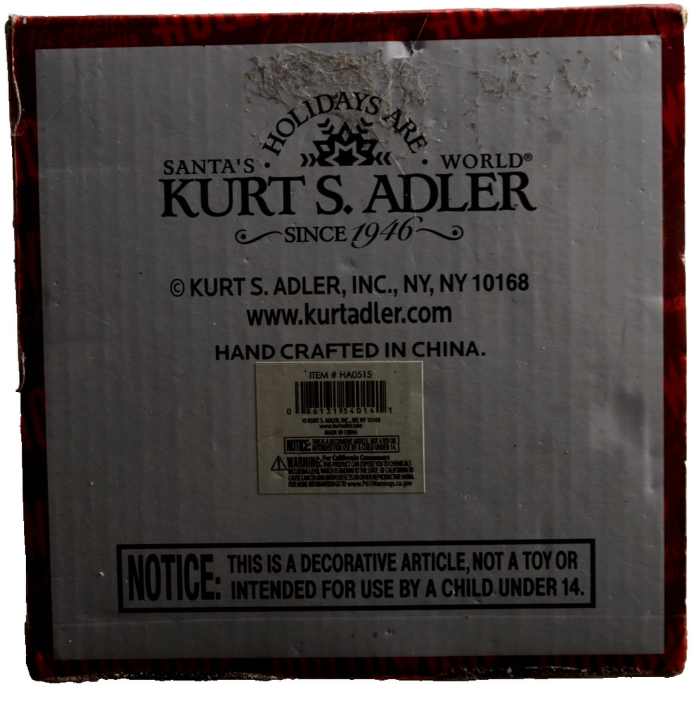 Kurt Adler Hollywood Nutcracker Candy Cupcake Hat Nutcracker w Box 16.5" EUC