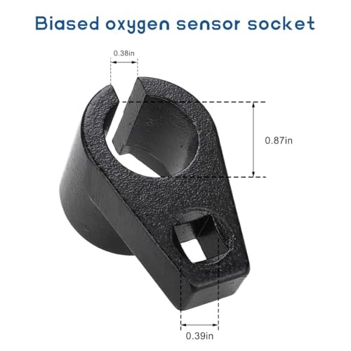 Offset Oxygen Sensor Socket, 3/8-Inch Drive by 7/8-Inch (22mm) Oxygen Sensor