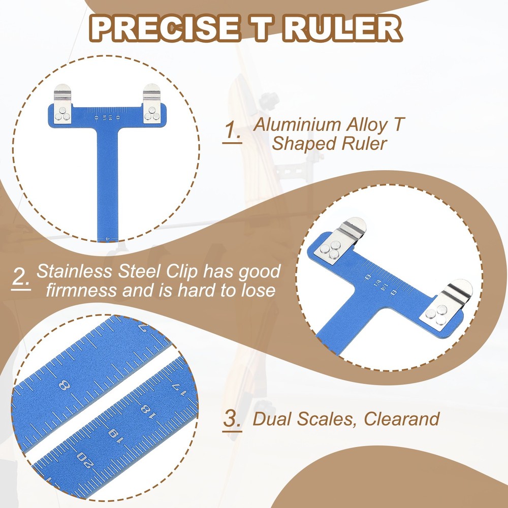 Archery Bow Square 33x9mm for Recurve Compound Bowstring Black/Blue