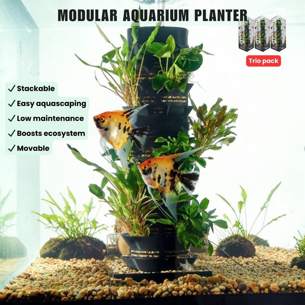 Modular Planter for Planted Tanks | TRIO Modular System (3 Tier Unit)