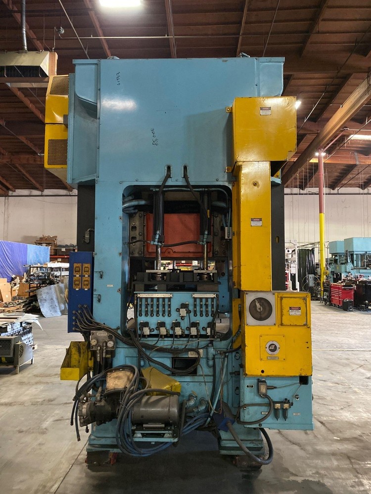 125 ton Minster stamping press with feed unit