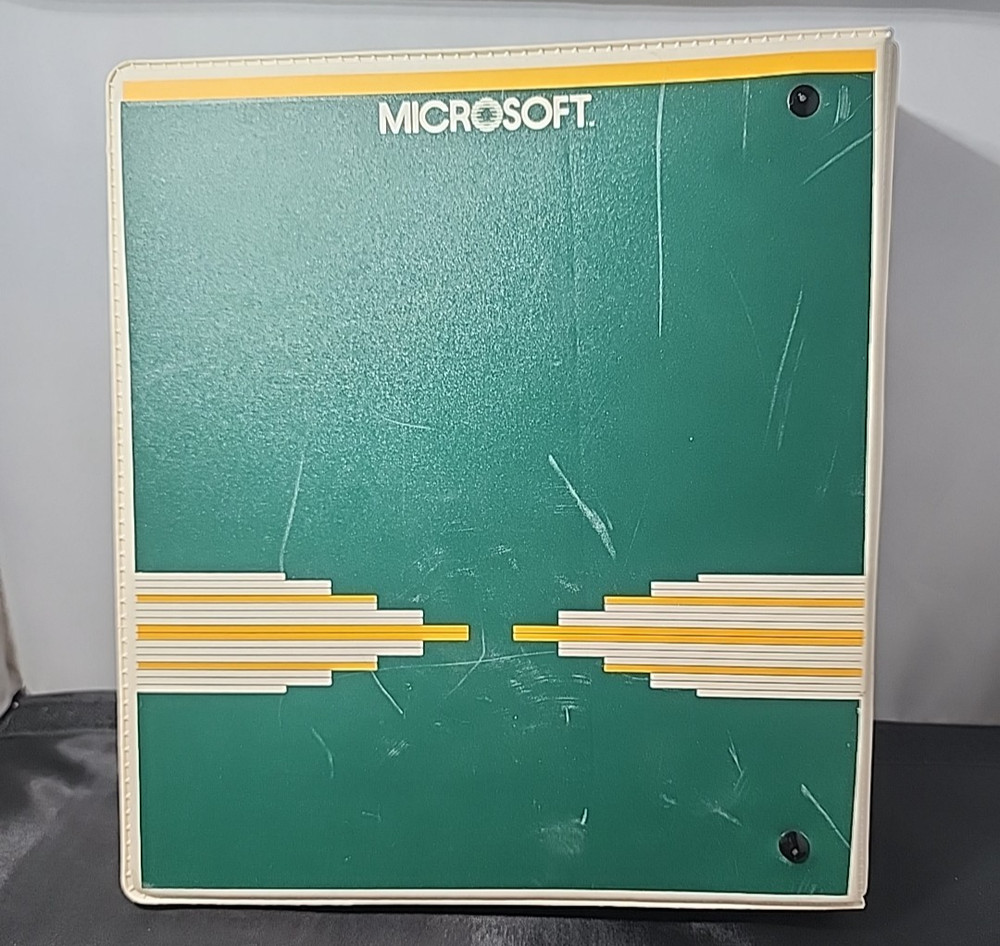 Vintage 1981 Microsoft BASIC Compiler Manual & Binder - CP/M-80 NO DISKS