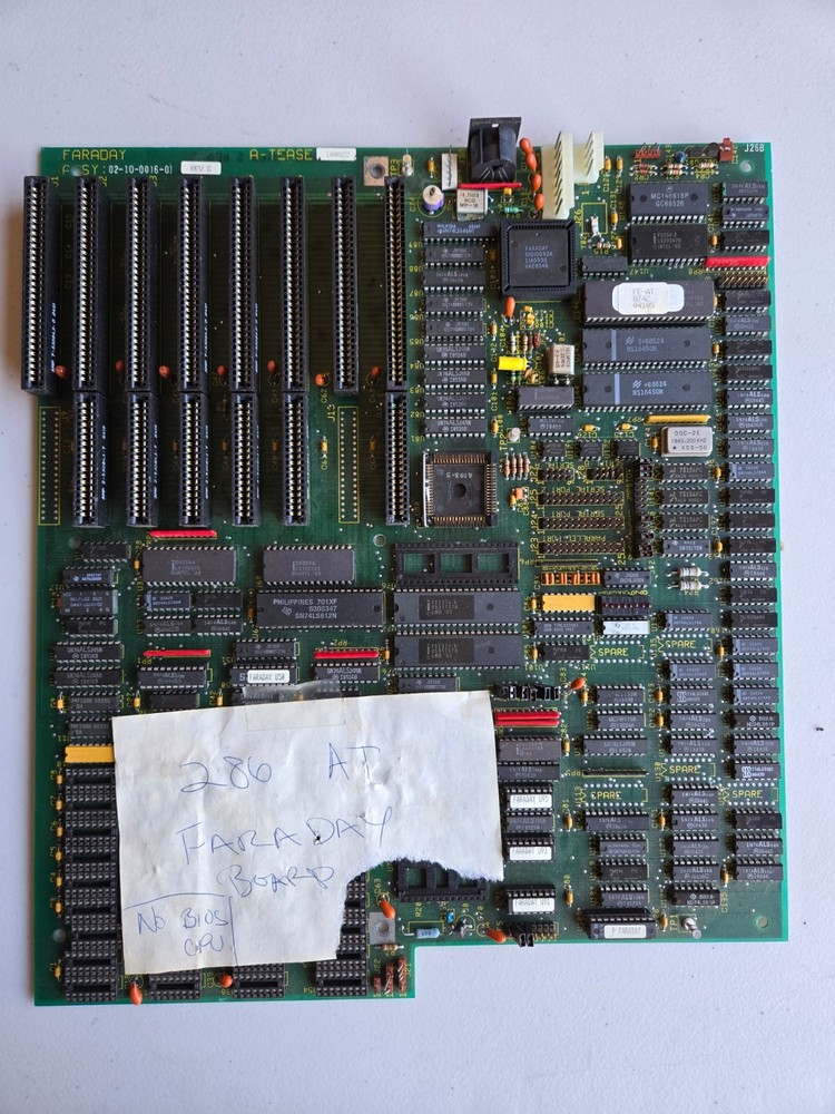 FARADAY A-TEASE VINTAGE COMPUTER BOARD - MOTHERBOARD - UNTESTED