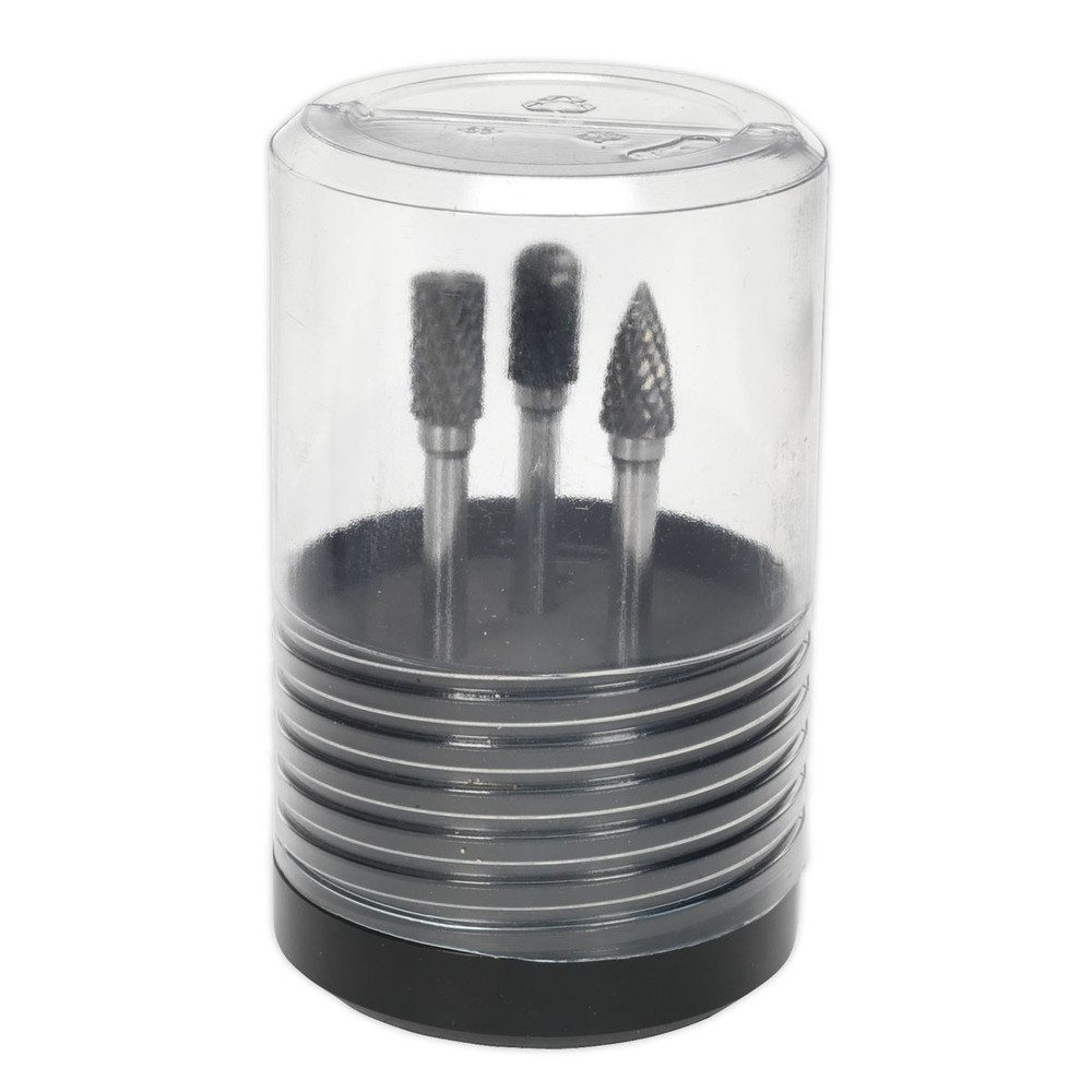 Sealey SDBK3 Tungsten Carbide Rotary Burr Set 3pc