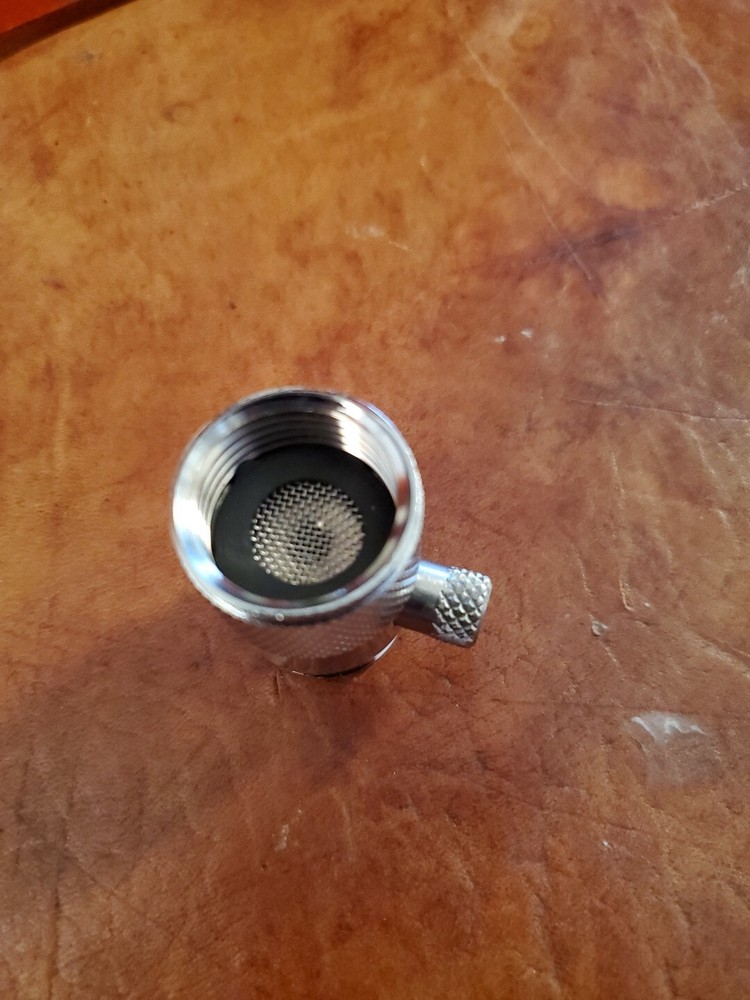 In Line Shower Head Shut off Valve 1-2" MIP Push Button Type Chrome Plated Brass