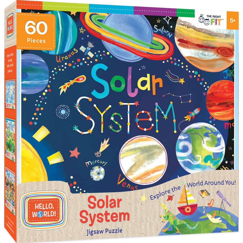 MasterPieces - Hello, World! - Solar System 60 Piece Jigsaw Puzzle