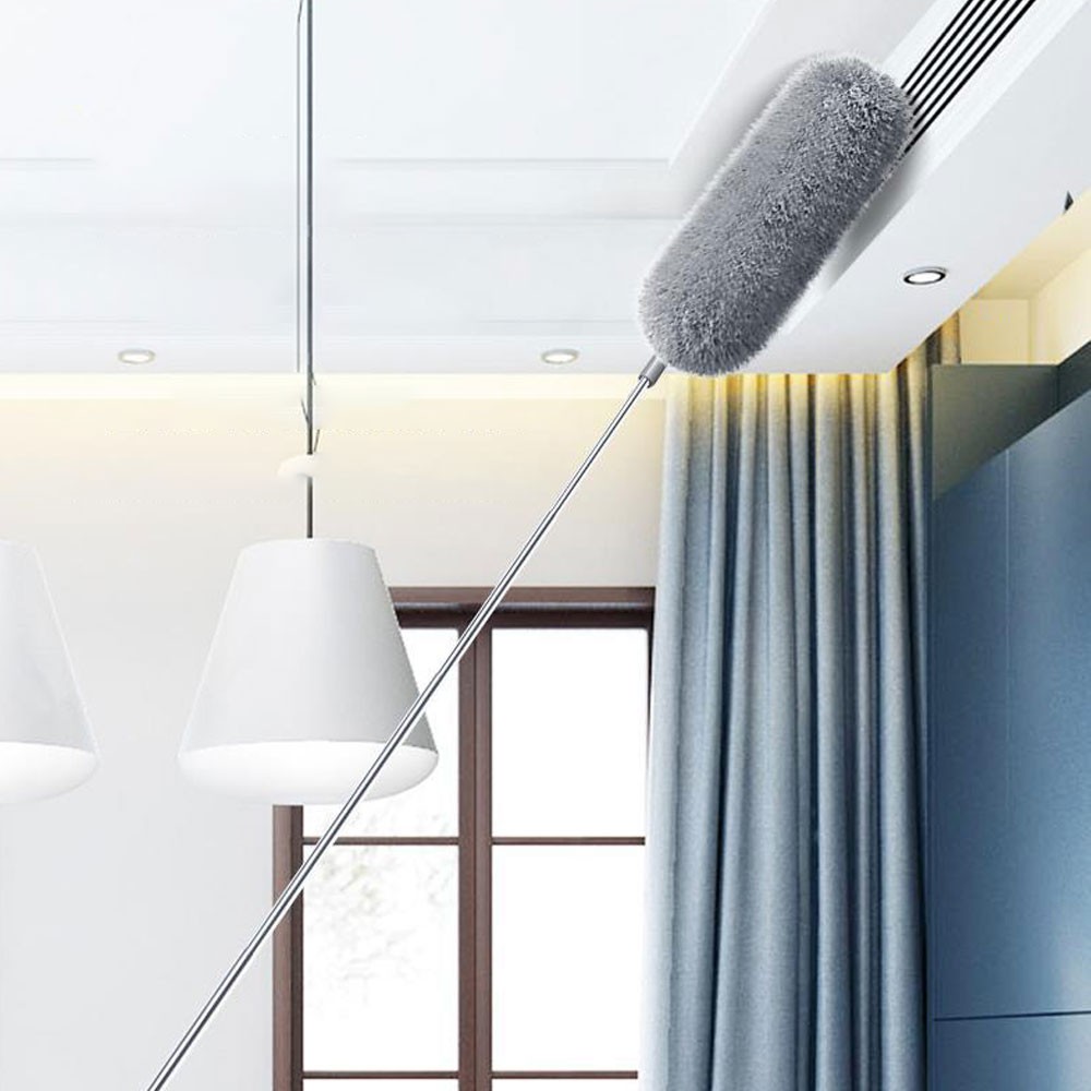 Extendable handle Feather Duster 250cm Long Telescopic Static Duster Brush CW
