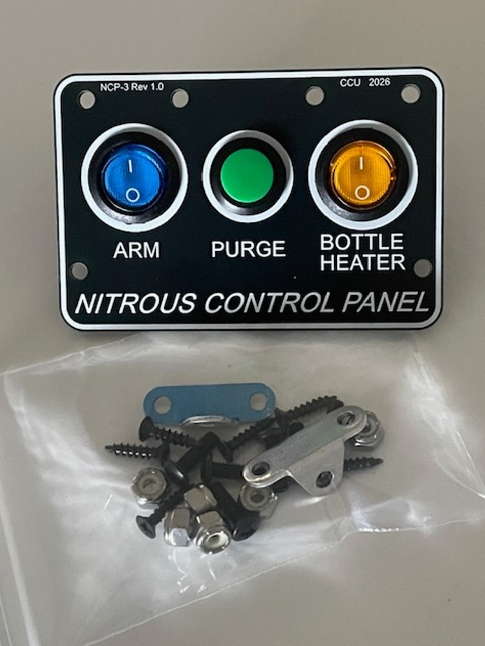 Nitrous NOS Universal 3 Button Switch Panel Kit - "Arm" "Purge" "Bottle Heater"