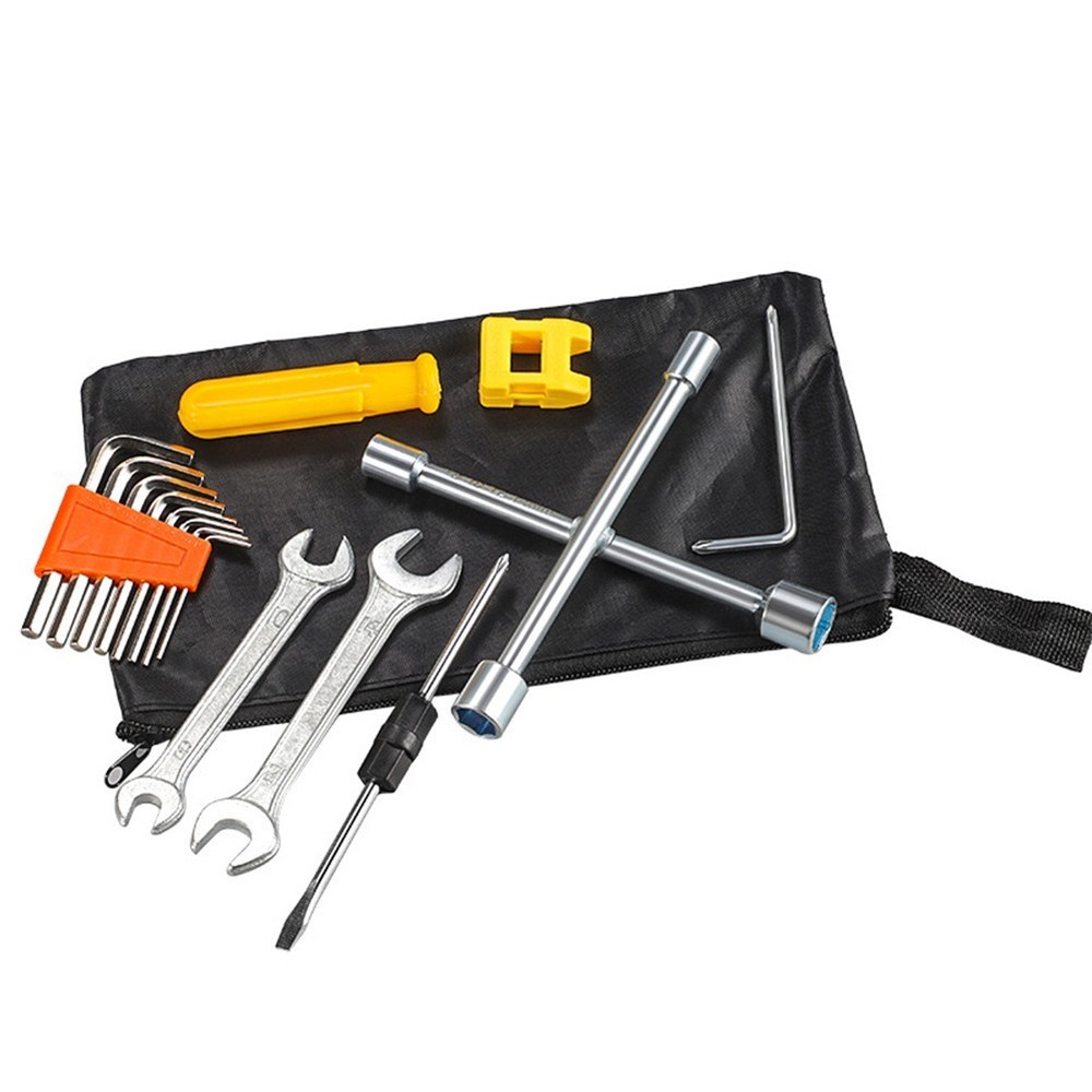 Compact Motorcycle Repair Tool Set with 8 Essential Tools for Easy Use