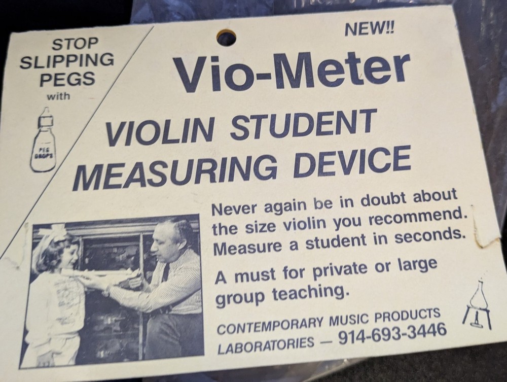 Vio-Meter Violin Student Measuring Device New