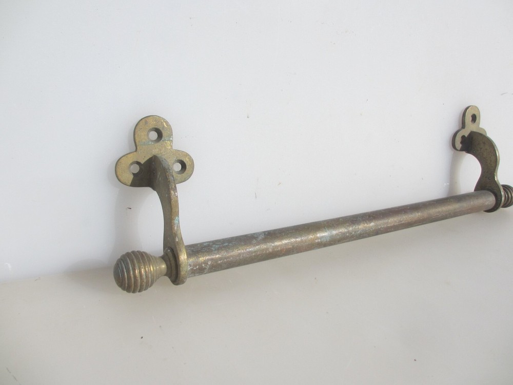 Victorian Brass Sash Window Bar Lift Old Trunk Handle Pull Antique Beehive 15"