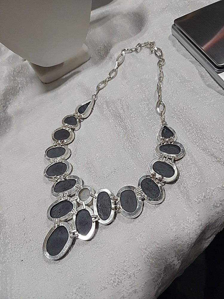 sterling silver abalone shell 24 necklace