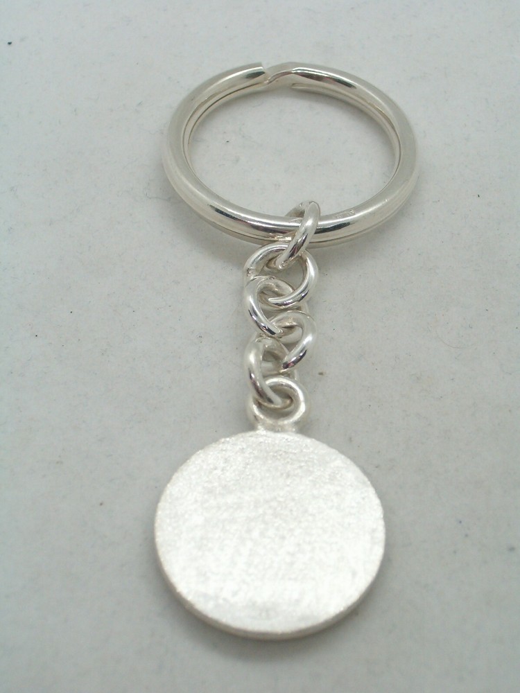 Keychain with letter - O - 925 Silver - initial - alphabet - breeze -